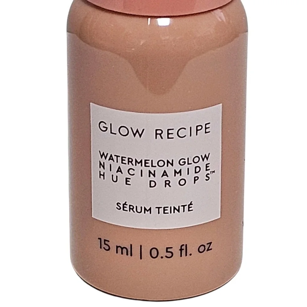 Glow Recipe Watermelon Glow Niacinamide Hue Drops Sun Glow 0.5fl.oz 15 ml. Trave